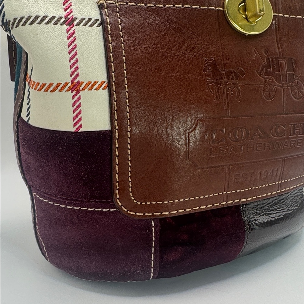 Coach Bleeker Holiday Patchwork Duffle Bag - Picture 5 of 17